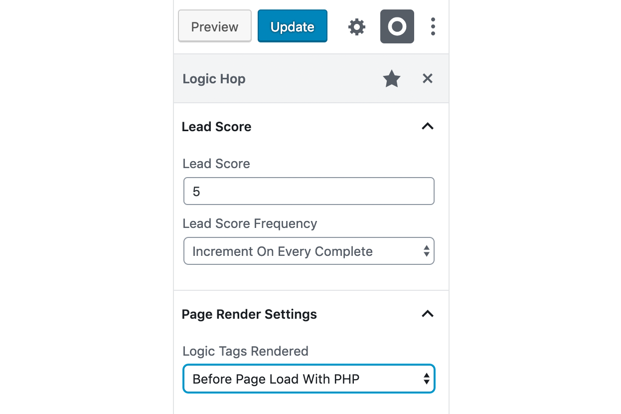 Gutenberg Editor Page Render Settings