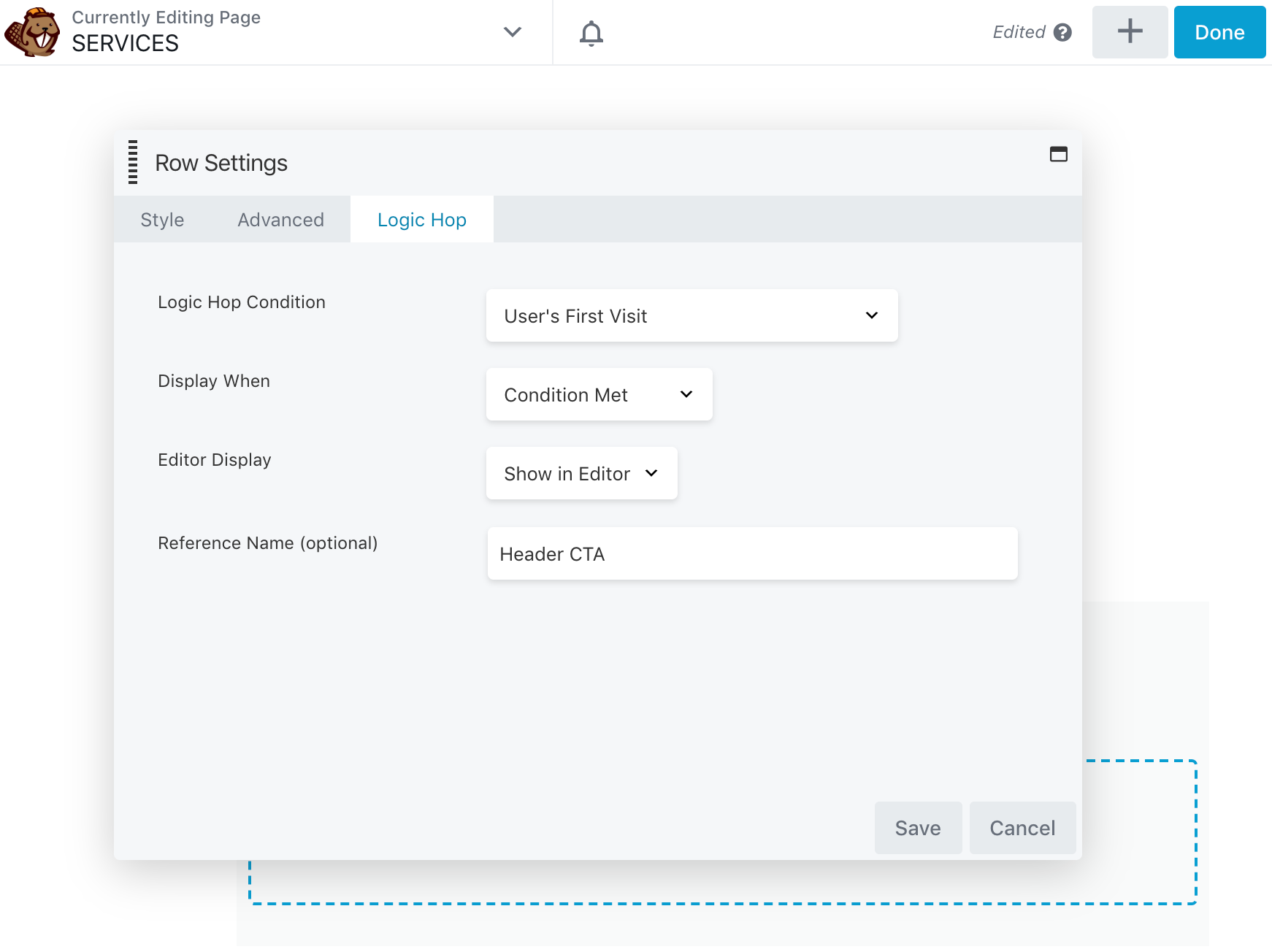 Conditional Module Settings